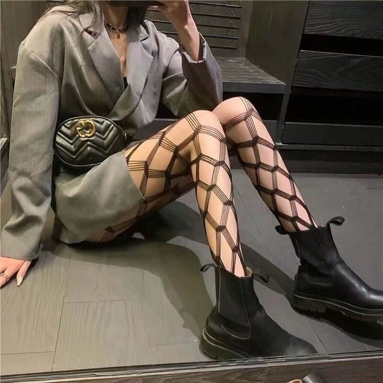 Sexy Hollow Temptation Fishnet Stockings-22