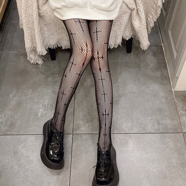 Sexy Hollow Temptation Fishnet Stockings-17